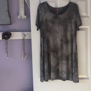 Gray Dazzle up Dress M/L
